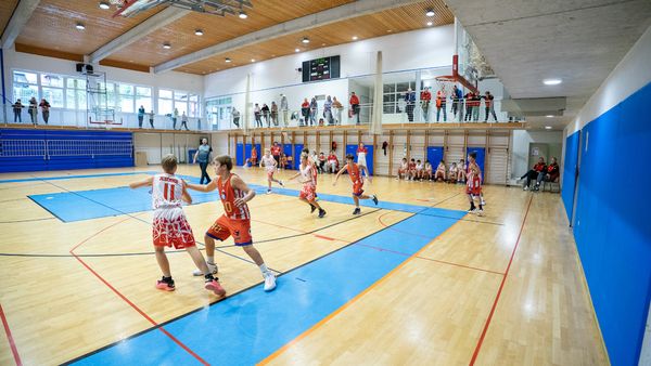 Tekma U12 KK Jesenice proti Dinamu Gorizia v jeseniški dvorani
